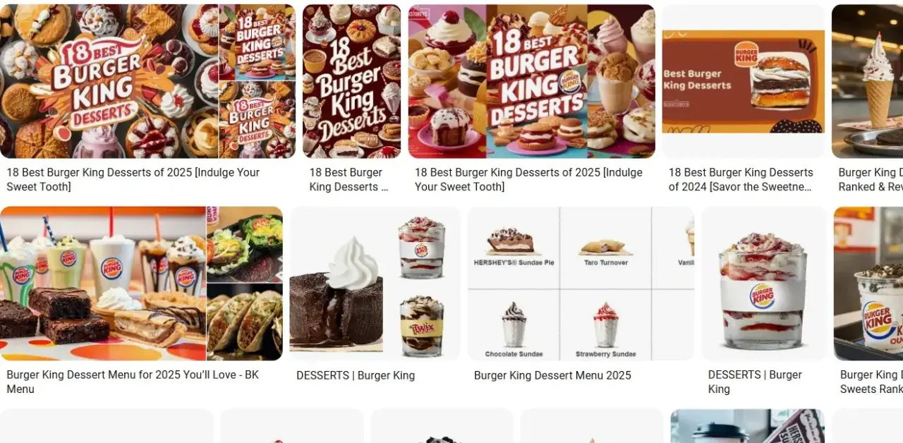 Burger King dessert: scopri tutto il menù Italia