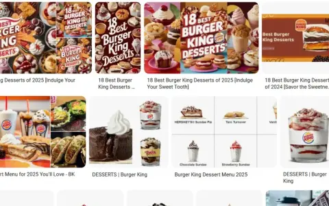 Burger King dessert: scopri tutto il menù Italia