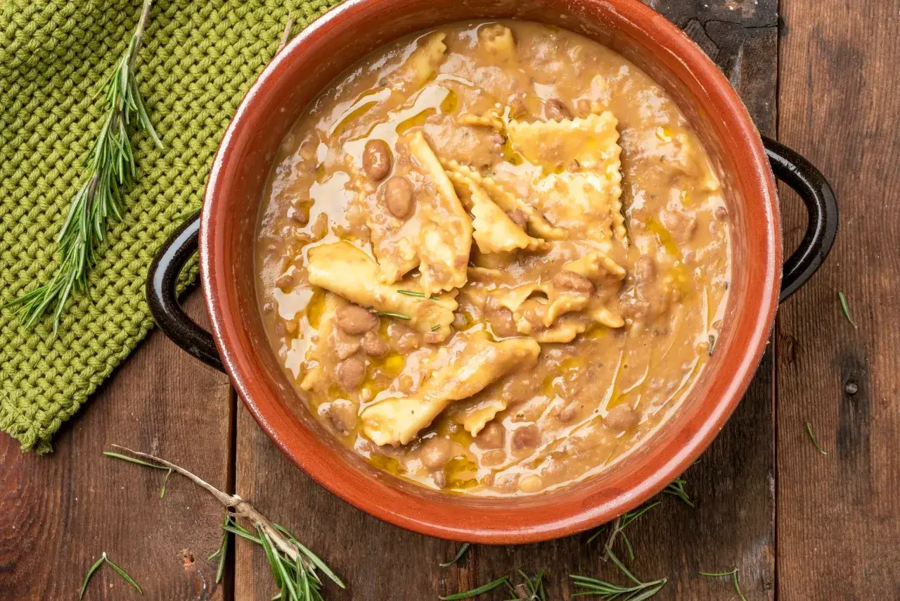 Ingredienti per pasta e fagioli tradizionali