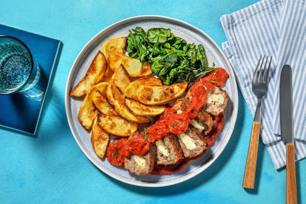 polpettone ripieno e polpette al sugo