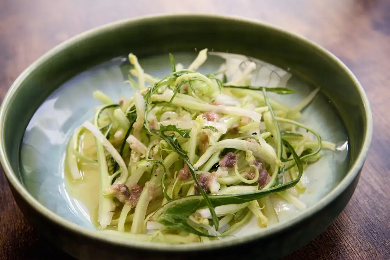 puntarelle alla romana piatto finito